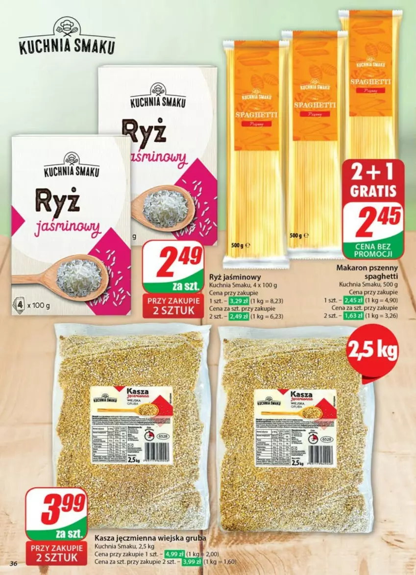 Gazetka promocyjna Dino - ważna 21.05 do 26.05.2025 - strona 30 - produkty: Gra, Kasza, Kasza jęczmienna, Kuchnia, Makaron, Ryż, Spaghetti