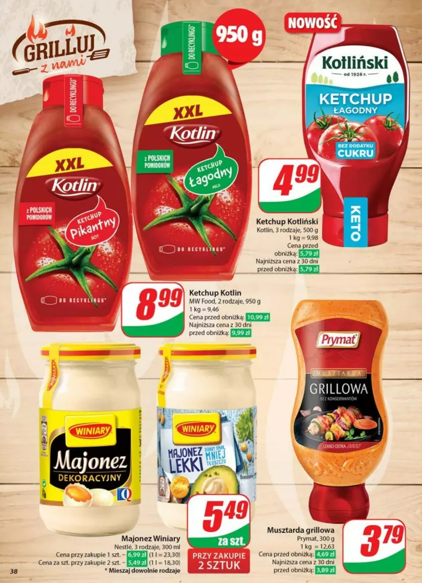 Gazetka promocyjna Dino - ważna 21.05 do 26.05.2025 - strona 32 - produkty: Grill, Ketchup, Kotlin, Majonez, Mus, Musztarda, Prymat, Winiary