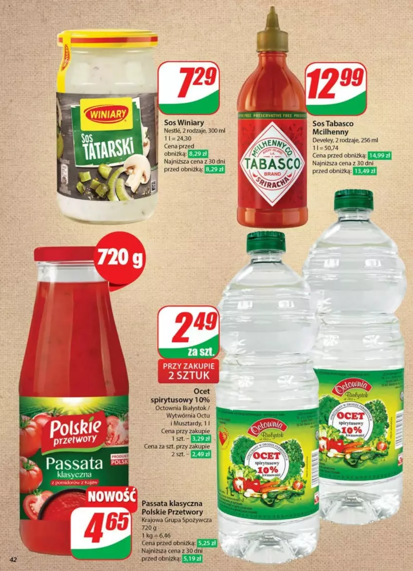Gazetka promocyjna Dino - ważna 21.05 do 26.05.2025 - strona 37 - produkty: Ocet, Sos, Sos tabasco, Winiary