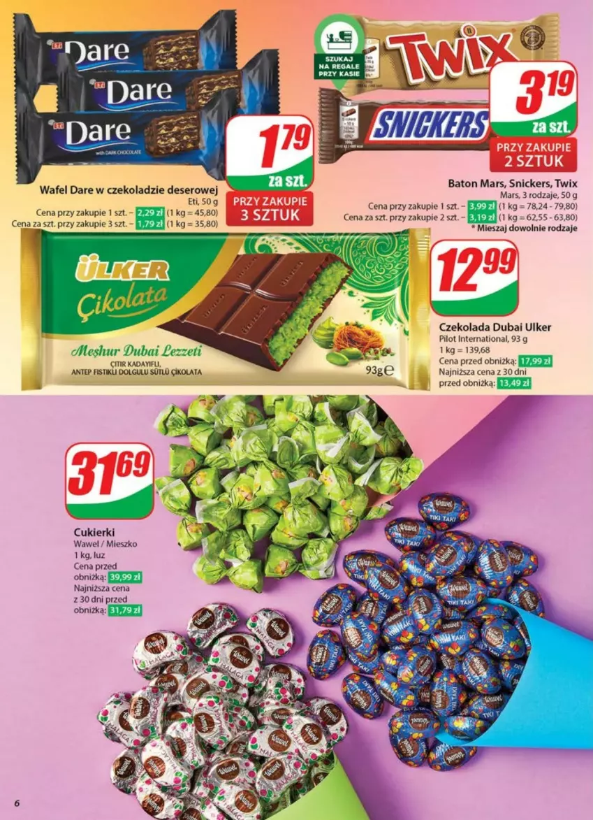 Gazetka promocyjna Dino - ważna 21.05 do 26.05.2025 - strona 56 - produkty: Baton, Cukier, Cukierki, Czekolada, Deser, LG, Mars, Por, Ser, Snickers, Twix, Wawel
