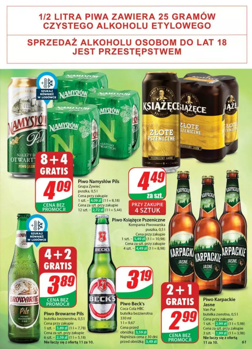 Gazetka promocyjna Dino - ważna 21.05 do 26.05.2025 - strona 58 - produkty: Karp, Książęce, Namysłów, Piwo, Pur