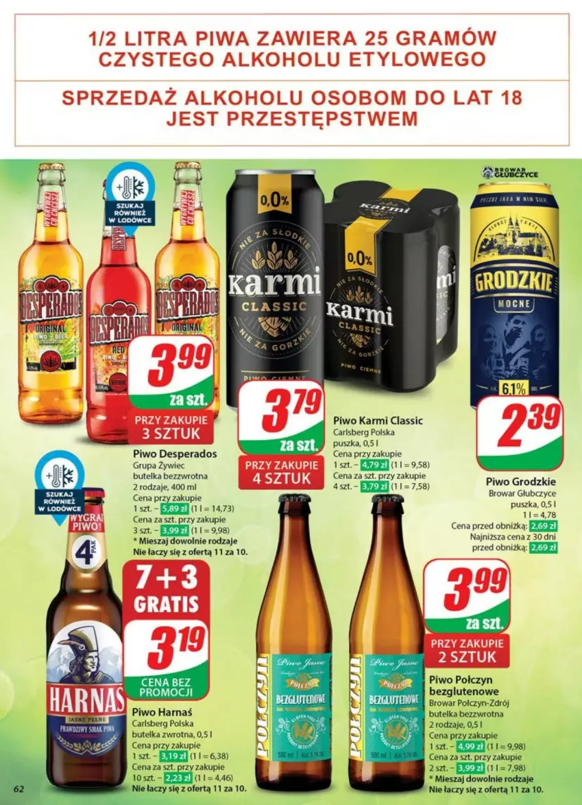 Gazetka promocyjna Dino - ważna 21.05 do 26.05.2025 - strona 59 - produkty: Carlsberg, Desperados, Harnaś, Karmi, Piwo