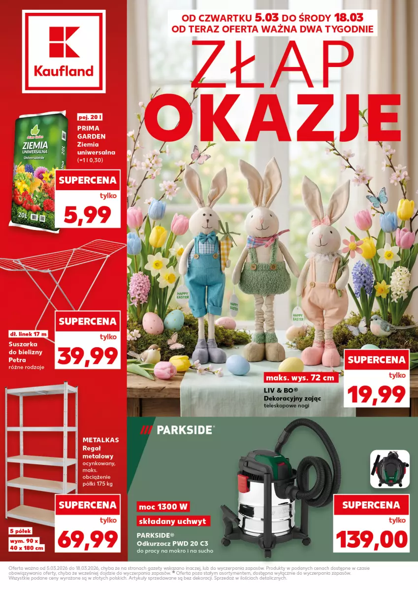 Gazetka promocyjna Kaufland - Kaufland - ważna 05.03 do 18.03.2026 - strona 1 - produkty: Odkurzacz, Parkside
