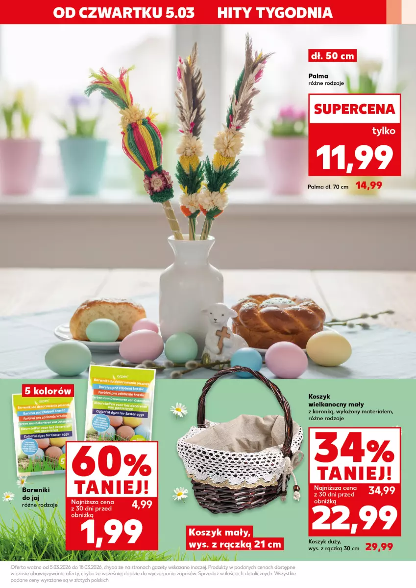 Gazetka promocyjna Kaufland - Kaufland - ważna 05.03 do 18.03.2026 - strona 3 - produkty: Kosz, Palma