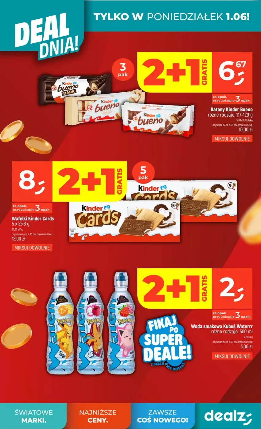 Gazetka promocyjna Dealz - MAJLEPSZE - ważna 28.05 do 02.06.2026 - strona 6 - produkty: Baton, Kinder, Kinder Bueno