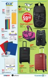 Gazetka promocyjna E Leclerc - Gazetka E.LECLERC od 25.07.2023 do 05.08.2023 - Gazetka - ważna od 05.08 do 05.08.2023 - strona 11 - produkty: Walizka, Kosz, Klej, Koszulka, Plecak, Torba