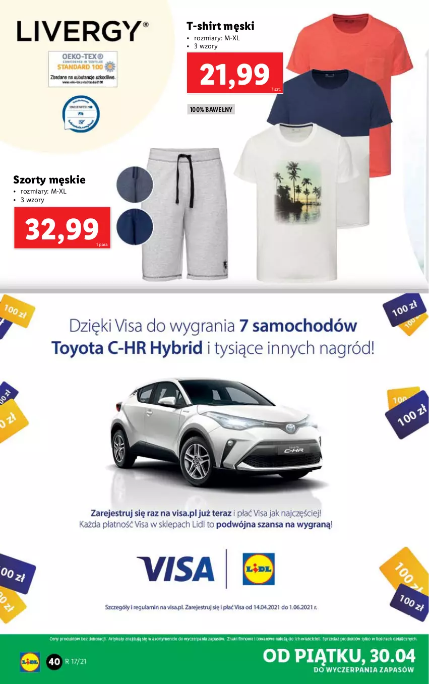 Gazetka promocyjna Lidl - GAZETKA - ważna 26.04 do 30.04.2021 - strona 42 - produkty: Szorty, T-shirt