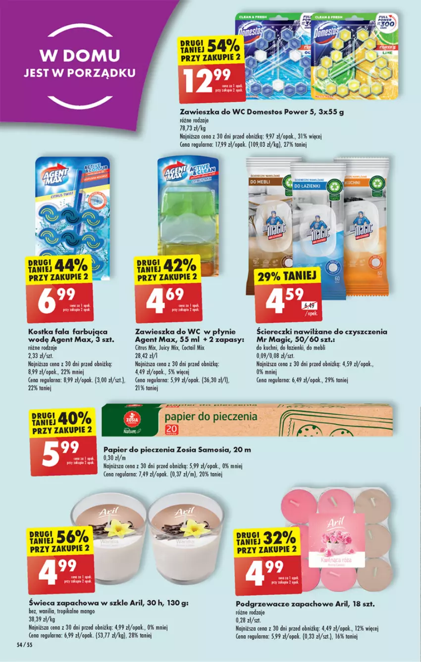 Gazetka promocyjna Biedronka - Od poniedzialku - ważna 28.08 do 02.09.2023 - strona 54 - produkty: Domestos, Fa, Mango, Papier, Papier do pieczenia, Piec, Podgrzewacze, Por, Zawieszka do wc