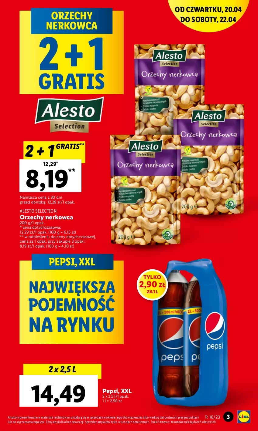 Gazetka promocyjna Lidl - GAZETKA - ważna 20.04 do 22.04.2023 - strona 3 - produkty: Gra, Pepsi