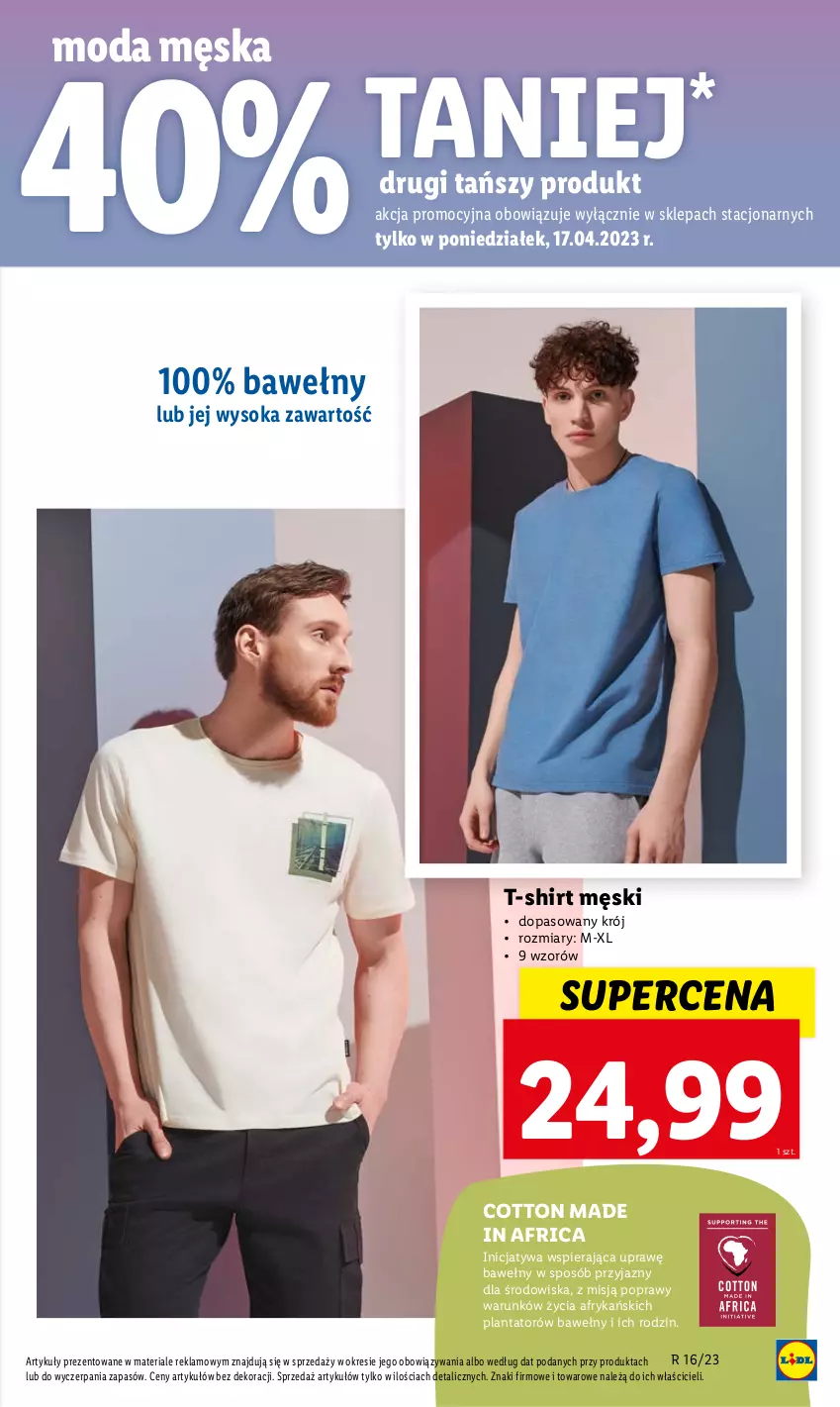 Gazetka promocyjna Lidl - GAZETKA - ważna 20.04 do 22.04.2023 - strona 41 - produkty: Moda, Sok, T-shirt