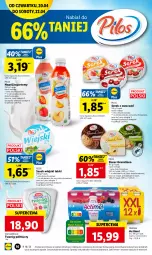Gazetka promocyjna Lidl - GAZETKA - Gazetka - ważna od 22.04 do 22.04.2023 - strona 22 - produkty: Serek wiejski, Ser, Gra, Danone, Twaróg, Jogurt, Actimel, Wazon, Napój jogurtowy, Serek, Pilos, Twaróg półtłusty, Owoce, Deser, Napój