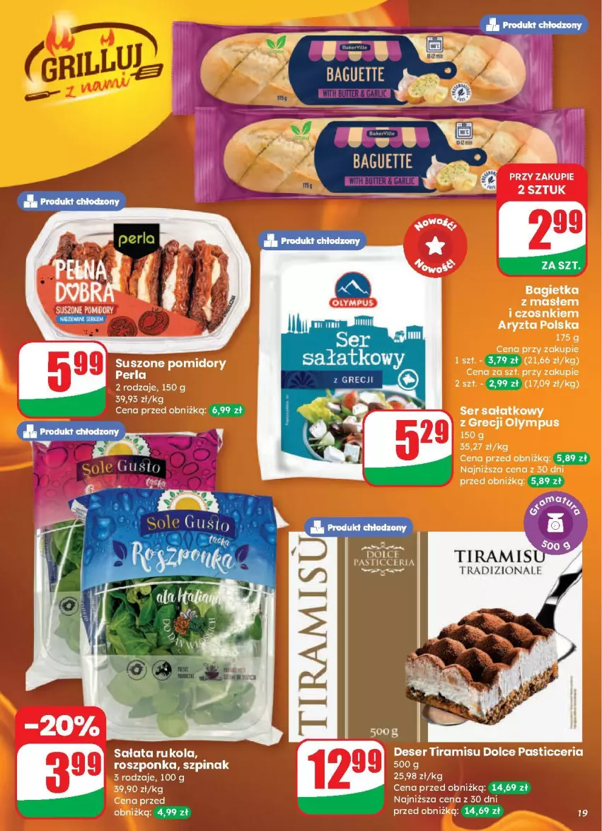 Gazetka promocyjna Dino - ważna 13.08 do 19.08.2025 - strona 11 - produkty: Bagietka, Pomidory, Roszponka, Rukola, Sałat, Ser, Suszone pomidory, Szpinak