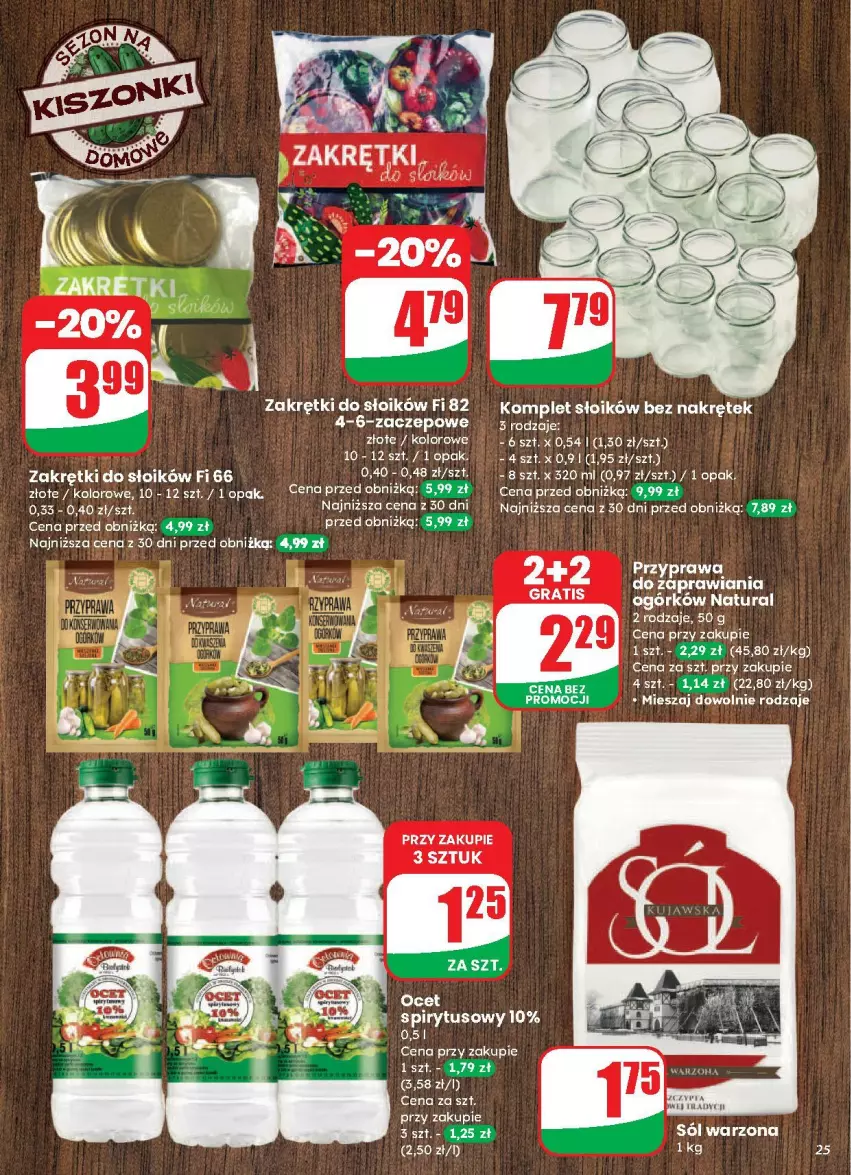 Gazetka promocyjna Dino - ważna 13.08 do 19.08.2025 - strona 18 - produkty: Ocet, Sól