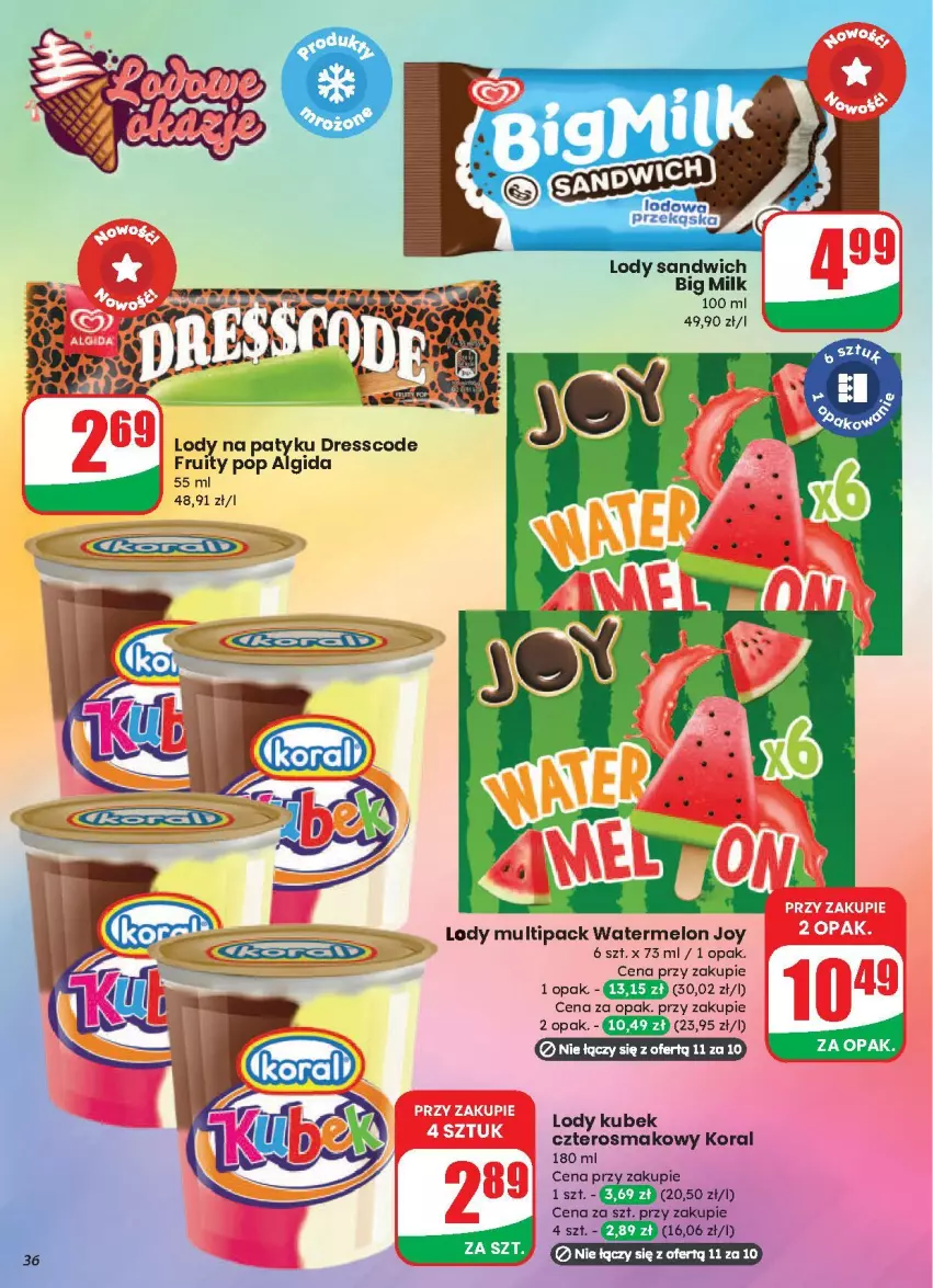 Gazetka promocyjna Dino - ważna 13.08 do 19.08.2025 - strona 30 - produkty: Algida, Dres, Kubek, LG, Lody, Melon