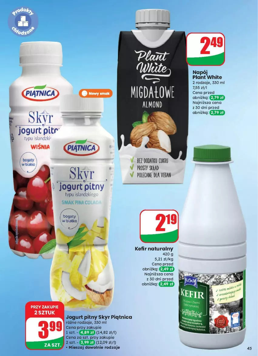 Gazetka promocyjna Dino - ważna 13.08 do 19.08.2025 - strona 40 - produkty: Isla, Jogurt, Jogurt pitny, Kefir, Kefir naturalny, Napój, Piątnica