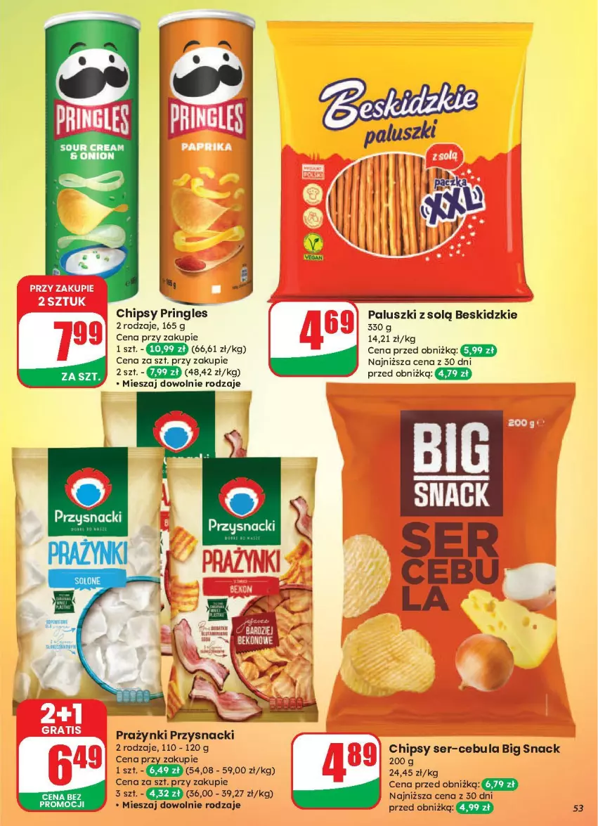Gazetka promocyjna Dino - ważna 13.08 do 19.08.2025 - strona 49 - produkty: Beskidzki, Cebula, Chipsy, Pringles, Przysnacki, Ser
