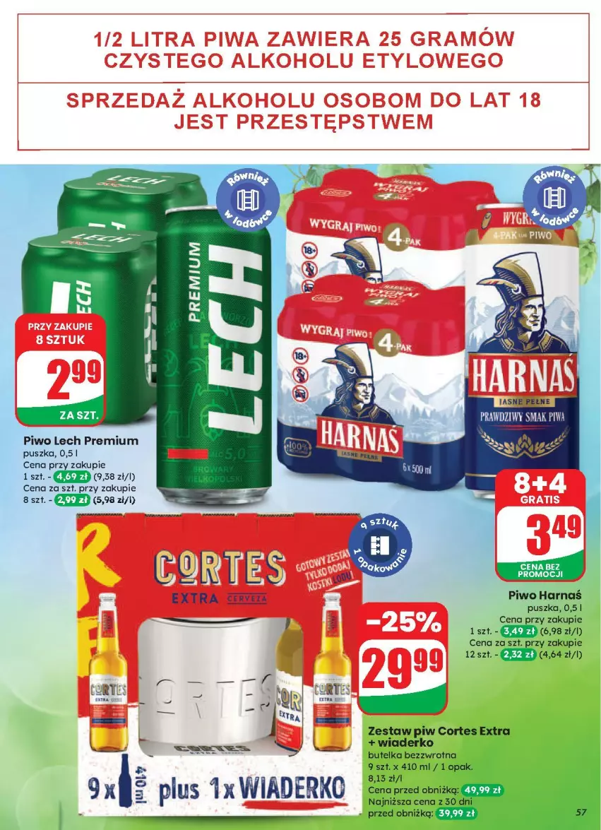 Gazetka promocyjna Dino - ważna 13.08 do 19.08.2025 - strona 53 - produkty: Harnaś, Lech Premium, Piwo