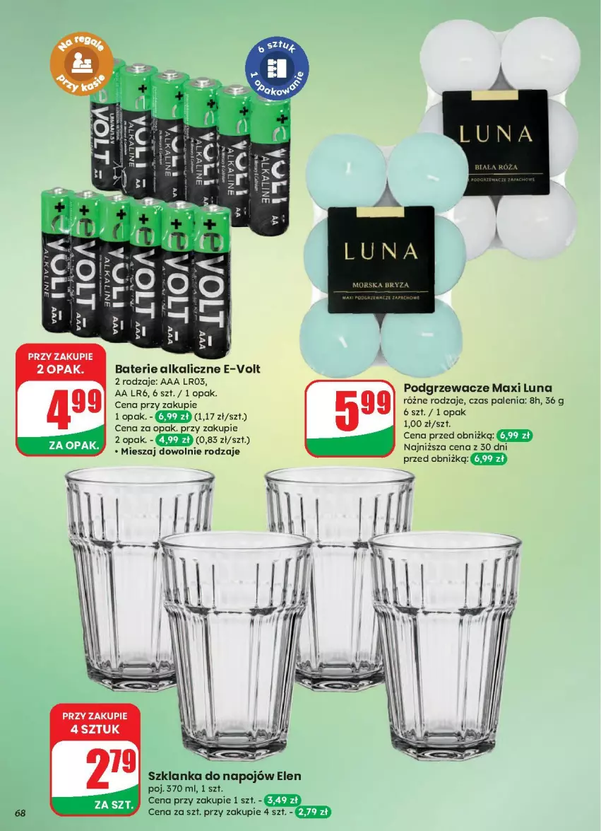Gazetka promocyjna Dino - ważna 13.08 do 19.08.2025 - strona 65 - produkty: Baterie alkaliczne, Bryza, Podgrzewacze, Szklanka