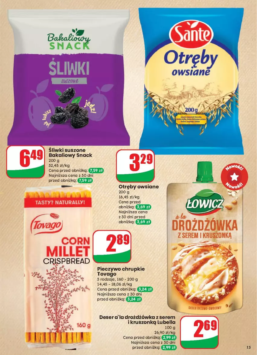 Gazetka promocyjna Dino - ważna 13.08 do 19.08.2025 - strona 7 - produkty: Bell, Bella, Chrupki, Deser, Lubella, Piec, Pieczywo, Pieczywo chrupkie, Ser