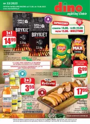 Gazetka promocyjna Dino - Gazetka - ważna od 19.08 do 19.08.2025 - strona 1 - produkty: Piwo, Mus, JBL, Chipsy, Cars, Grill, Kiełbasa, Fa