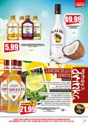 Gazetka promocyjna Topaz - Gazetka - Gazetka - ważna od 31.07 do 31.07.2022 - strona 5 - produkty: Puma, Top, Sok, Rum, Mus, Gin, Soplica, Cytryny, Malibu, Krupnik, Kieliszek, Napój, Likier, HP