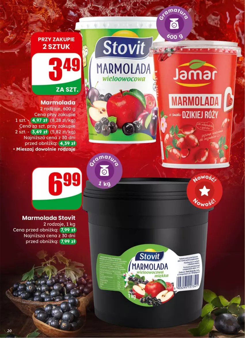 Gazetka promocyjna Dino - Gazetka 06 / 2026 - ważna 04.02 do 10.02.2026 - strona 20 - produkty: Marmolada, Mola