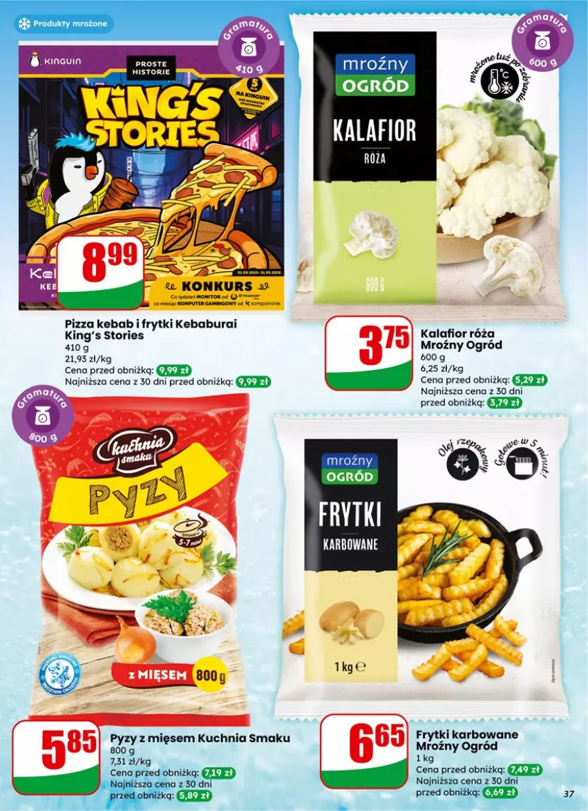 Gazetka promocyjna Dino - Gazetka 06 / 2026 - ważna 04.02 do 10.02.2026 - strona 37 - produkty: Frytki, Kalafior, Kebab, Komputer, Kuchnia, Monitor, Ogród, Pizza, Produkty mrożone, Róża