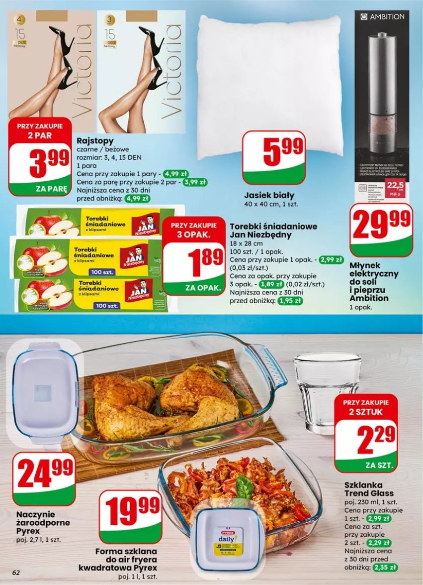 Gazetka promocyjna Dino - Gazetka 06 / 2026 - ważna 04.02 do 10.02.2026 - strona 62 - produkty: Danio, Jan Niezbędny, LANA, Młynek, Pieprz, Rajstopy, Szklanka, Top