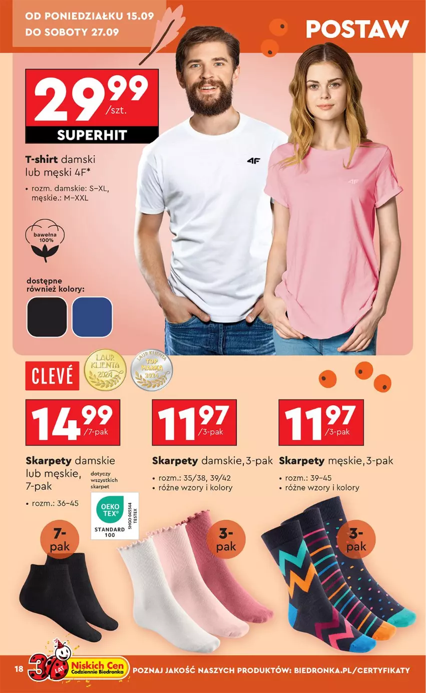 Gazetka promocyjna Biedronka - Okazje Tygodnia - ważna 15.09 do 27.09.2025 - strona 20 - produkty: Karp, T-shirt, Wełna
