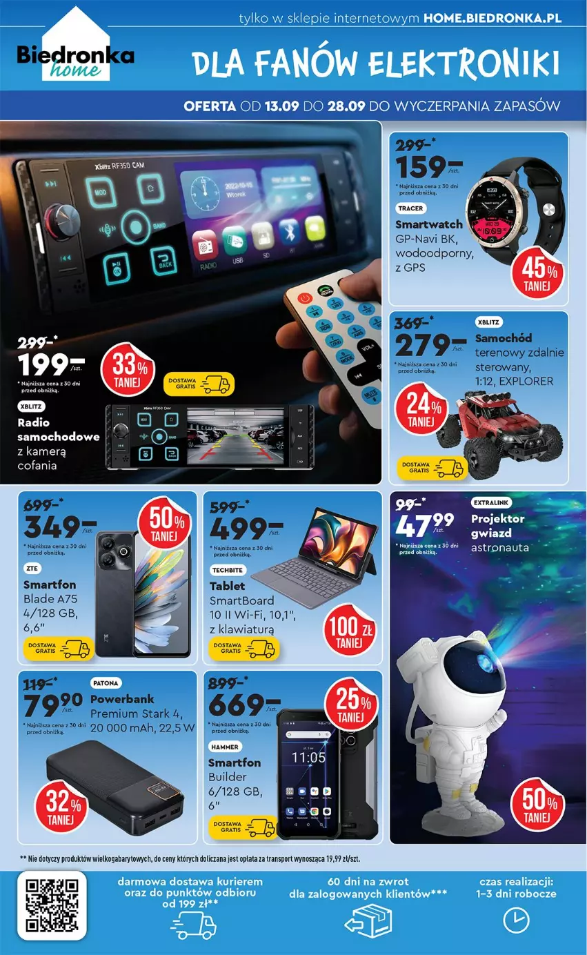 Gazetka promocyjna Biedronka - Okazje Tygodnia - ważna 15.09 do 27.09.2025 - strona 42 - produkty: Acer, Fa, Gra, Por, Smartfon, Smartwatch, Sport, Tran