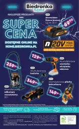 Gazetka promocyjna Biedronka - Okazje Tygodnia - Gazetka - ważna od 27.09 do 27.09.2025 - strona 47 - produkty: Odkurzacz, Por, Gra, Telefon, Papier, Kosz, Tran, Tarka, Wkręt, Sport, Wkrętarka, Odkurzacz warsztatowy, Kosiarka, Akumulator, LG