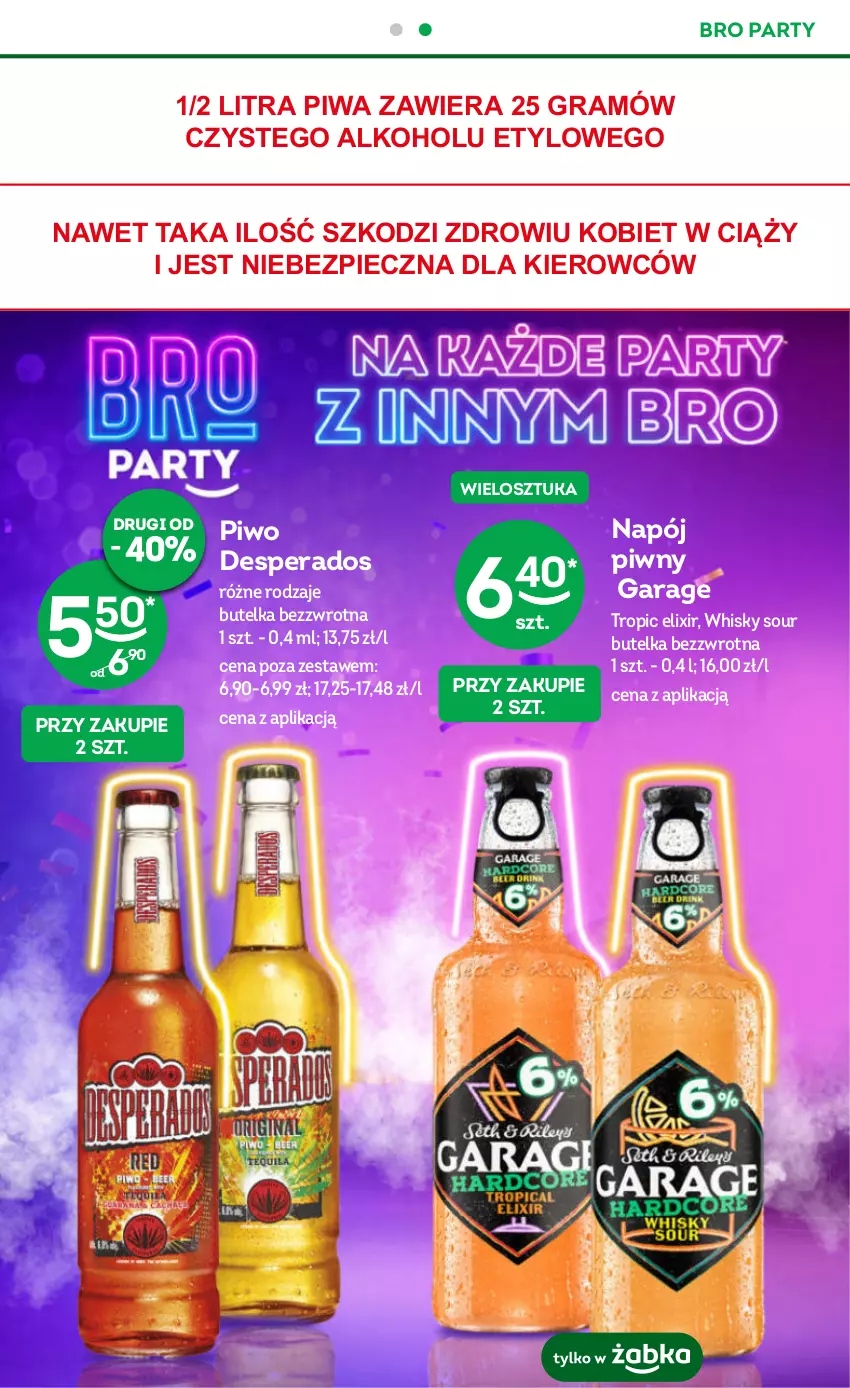 Gazetka promocyjna Żabka - ważna 08.11 do 21.11.2023 - strona 15 - produkty: Desperados, Gra, Napój, Piec, Piwa, Piwo, Whisky