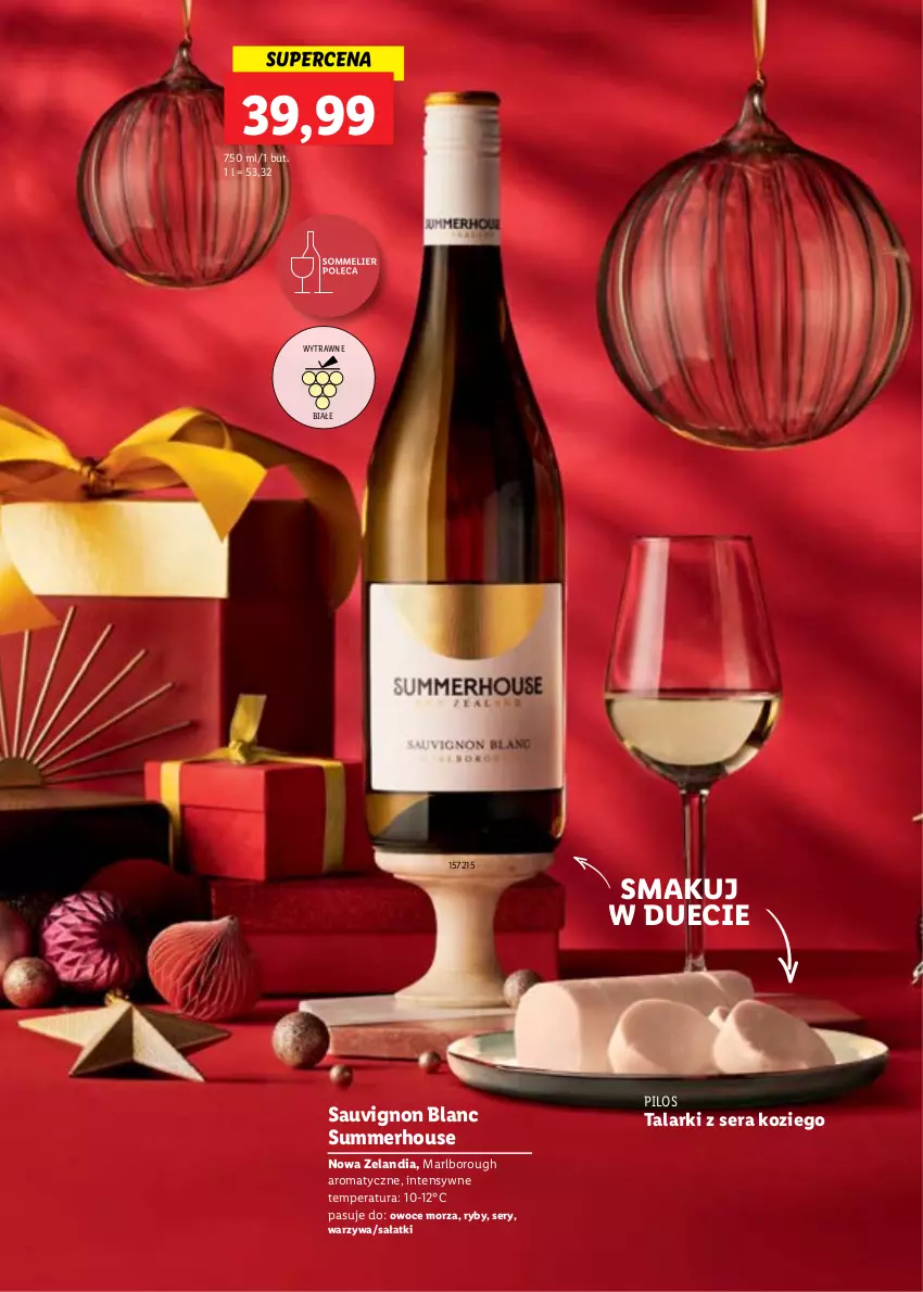 Gazetka promocyjna Lidl - Katalog alkoholi Święta i Nowy rok - ważna 28.11 do 31.12.2022 - strona 14 - produkty: Owoce, Owoce morza, Pilos, Sałat, Sauvignon Blanc, Ser, Warzywa