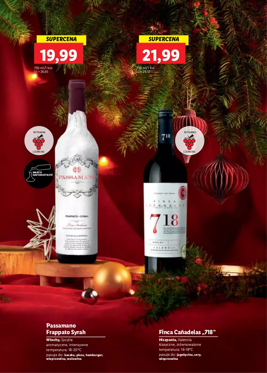 Gazetka promocyjna Lidl - Katalog alkoholi Święta i Nowy rok - ważna 28.11 do 31.12.2022 - strona 19 - produkty: Burger, Hamburger, Kaczka, Pizza, Ser, Wieprzowina, Wołowina