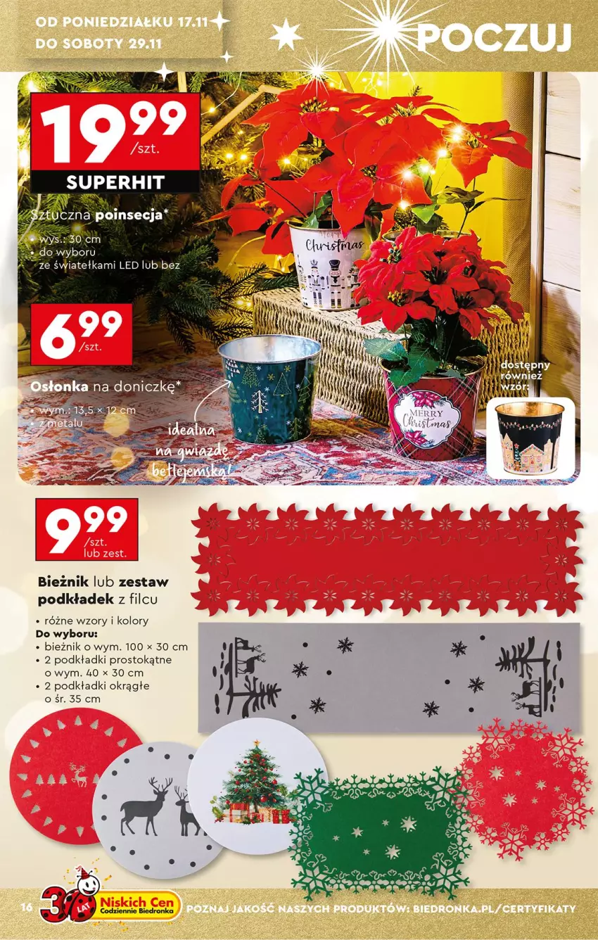 Gazetka promocyjna Biedronka - Okazje Tygodnia - ważna 15.11 do 29.11.2025 - strona 18 - produkty: Bieżnik, Podkład