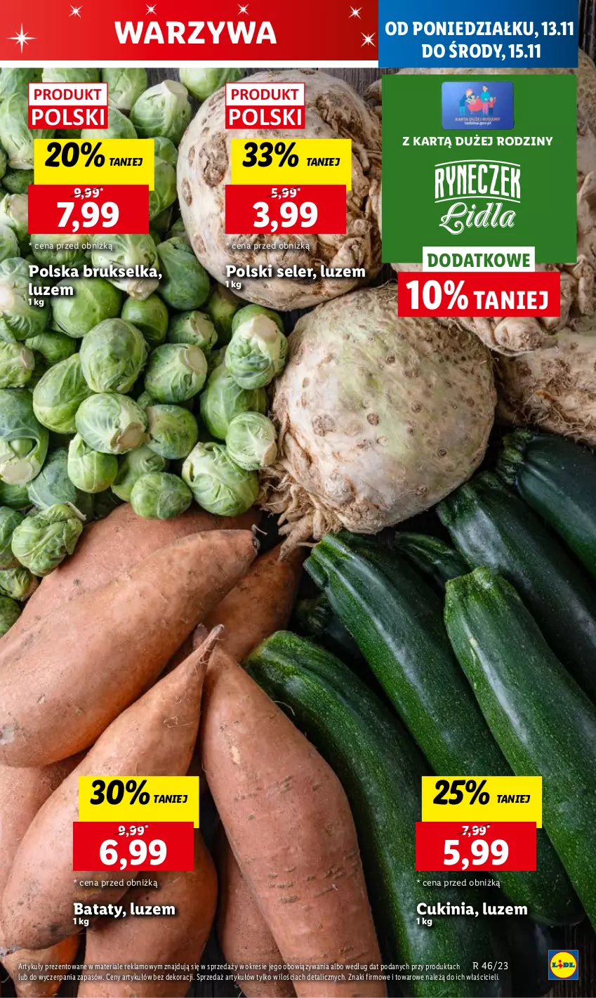 Gazetka promocyjna Lidl - GAZETKA - ważna 13.11 do 15.11.2023 - strona 29 - produkty: Brukselka, Chleb, Owoce, Ser, Warzywa, Warzywa i owoce