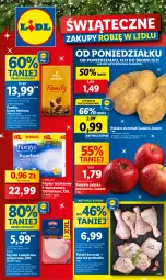 Gazetka promocyjna Lidl - GAZETKA - Gazetka - ważna od 15.11 do 15.11.2023 - strona 1 - produkty: Kurczak, Tchibo, Gra, Papier, Kawa mielona, Kawa, Ziemniaki, Papier toaletowy, Szynka, PIKOK, Rolki, Flora, Olej, Jabłka, Fa