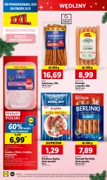 Gazetka promocyjna Lidl - GAZETKA - Gazetka - ważna od 15.11 do 15.11.2023 - strona 40 - produkty: Pur, Parówki, Parówki z szynki, Szynka, PIKOK, Morliny, Kabanos, Olej, Kiełbasa, Berlinki, Kiełbasa śląska