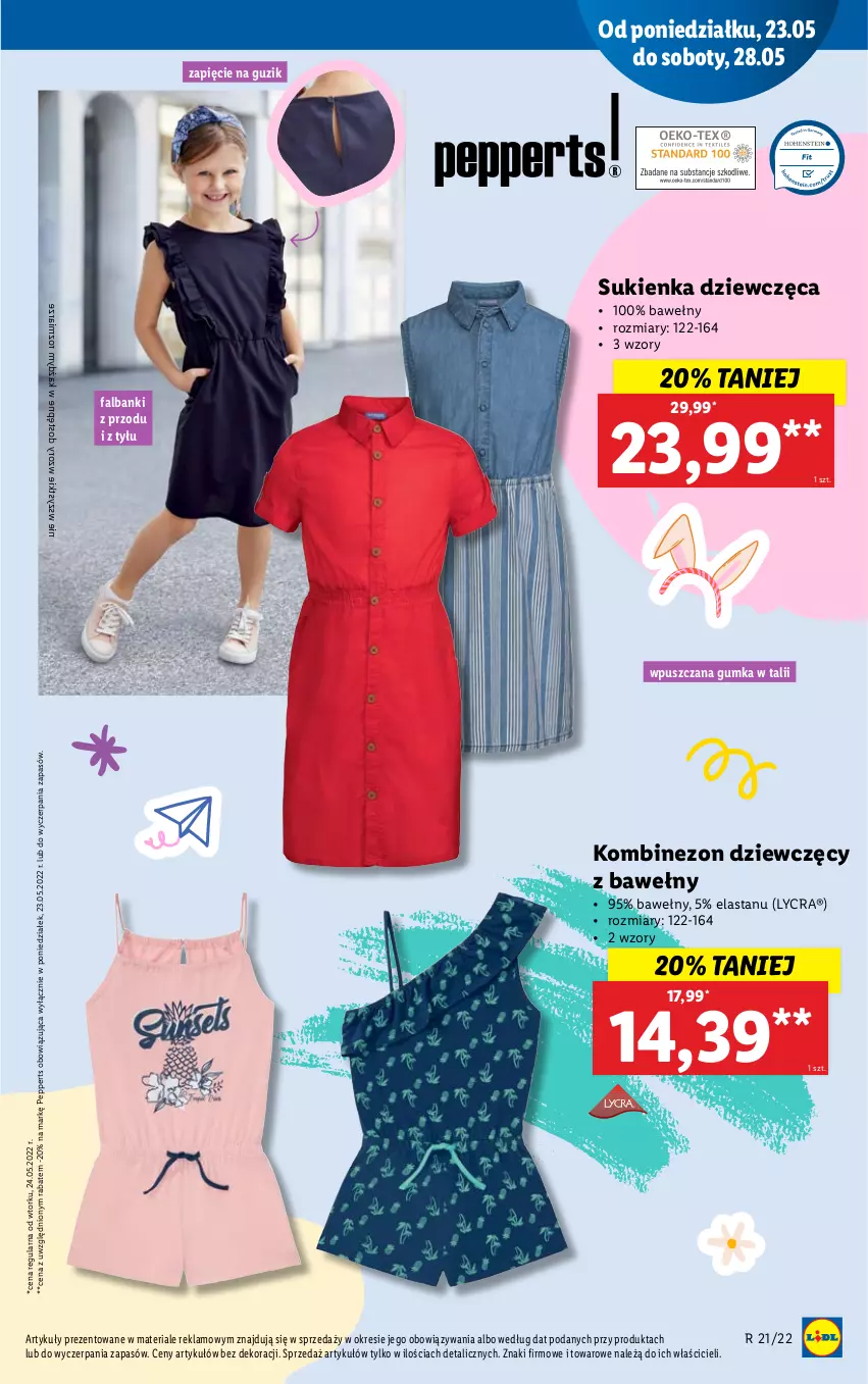 Gazetka promocyjna Lidl - GAZETKA - ważna 23.05 do 28.05.2022 - strona 11 - produkty: Fa, Kombinezon, Sukienka