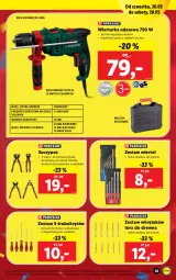 Gazetka promocyjna Lidl - GAZETKA - Gazetka - ważna od 28.05 do 28.05.2022 - strona 37 - produkty: Zestaw wkrętaków, Wiertarka, Płytka, Walizka, Tarka, Wiertarka udarowa, Wkręt, Szczypce, Zestaw wierteł, Lazur