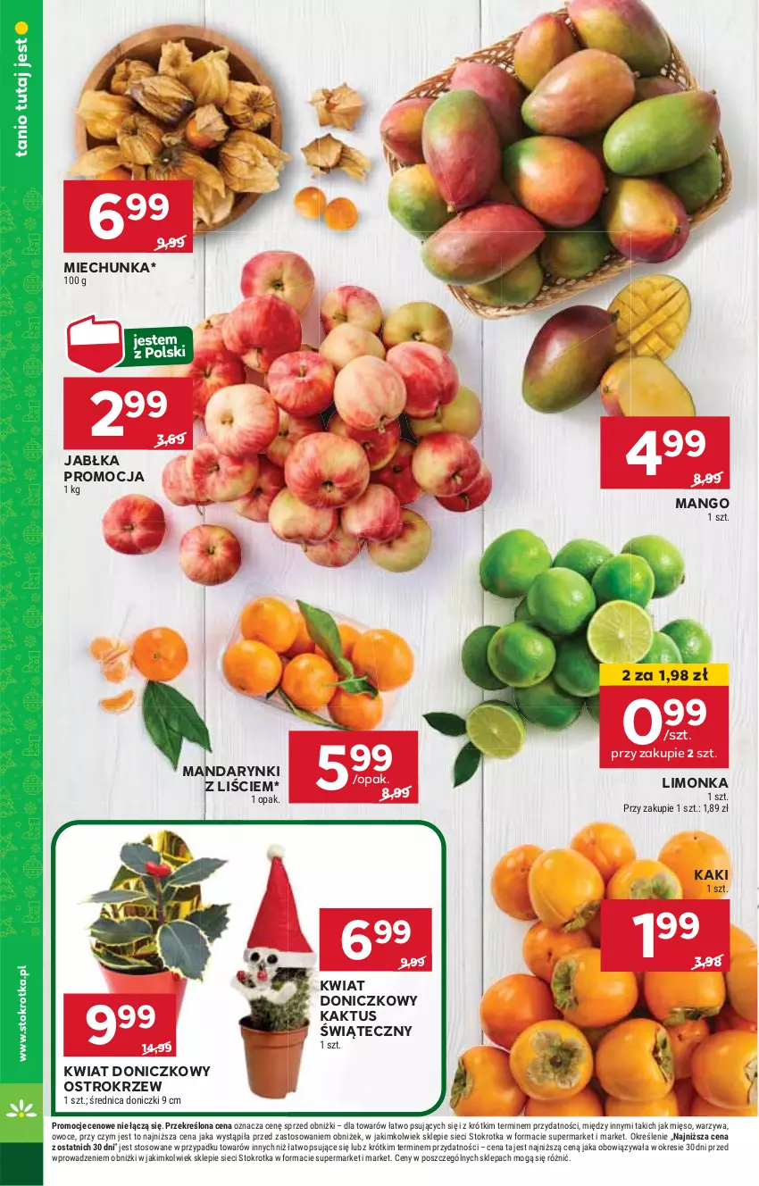 Gazetka promocyjna Stokrotka - Supermarket Opole/Radom - ważna 28.11 do 04.12.2024 - strona 10 - produkty: HP, Jabłka, Kaki, Kaktus, Limonka, Mandarynki, Mango