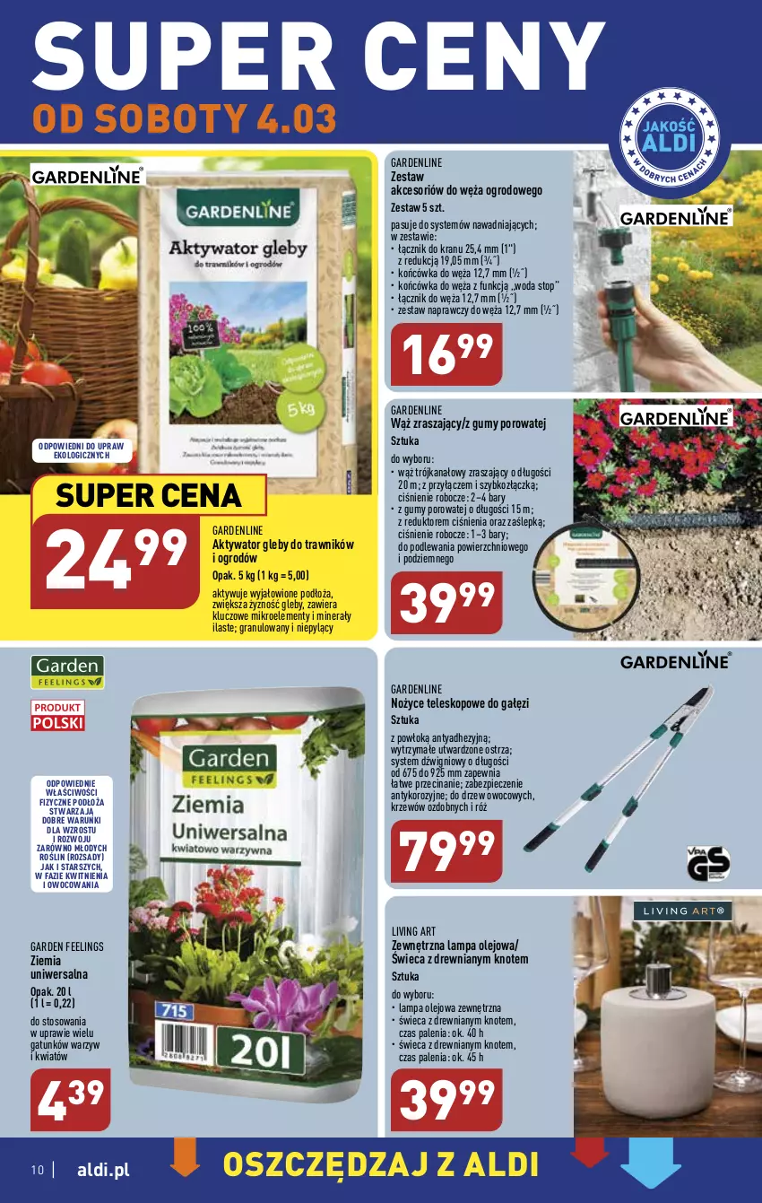 Gazetka promocyjna Aldi - COŚ na przyszły tydzień - ważna 01.03 do 04.03.2023 - strona 10 - produkty: Dźwig, Fa, Gra, Lampa, Noż, Nożyce, Olej, Piec, Por, Teleskop, Top, Woda