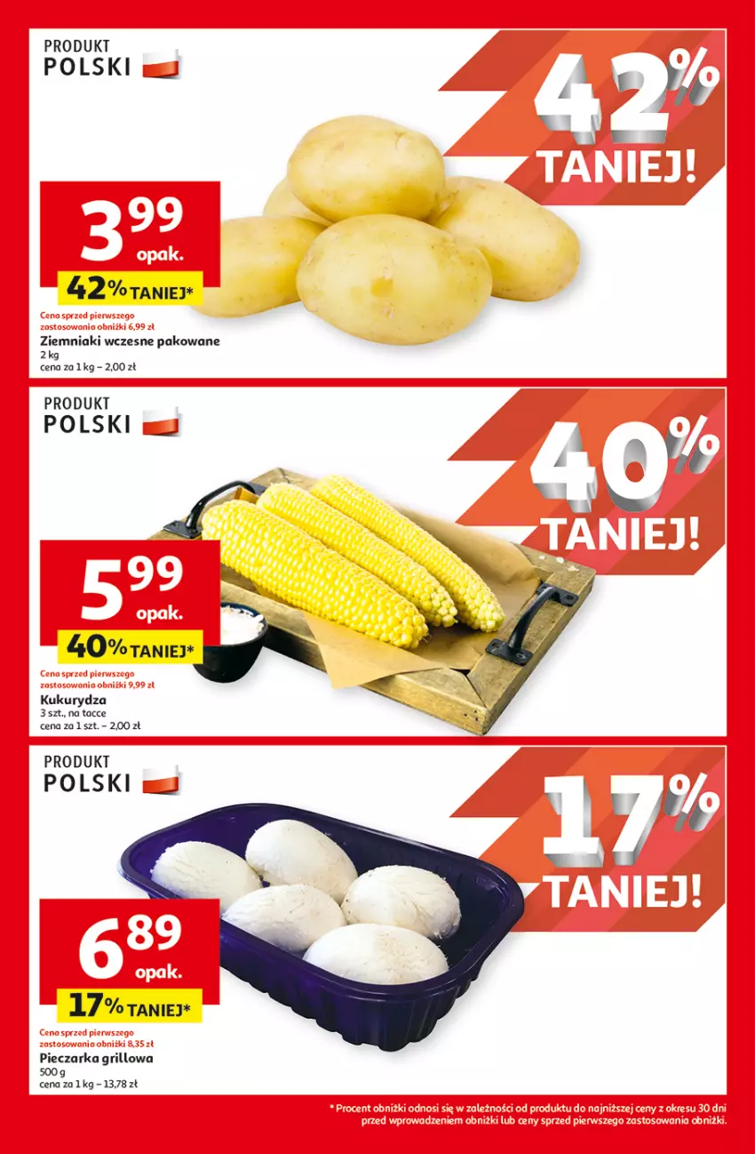 Gazetka promocyjna Auchan - Hipermarket - ważna 08.08 do 14.08.2024 - strona 10 - produkty: Grill, Kukurydza, Piec, Pieczarka, Ziemniaki