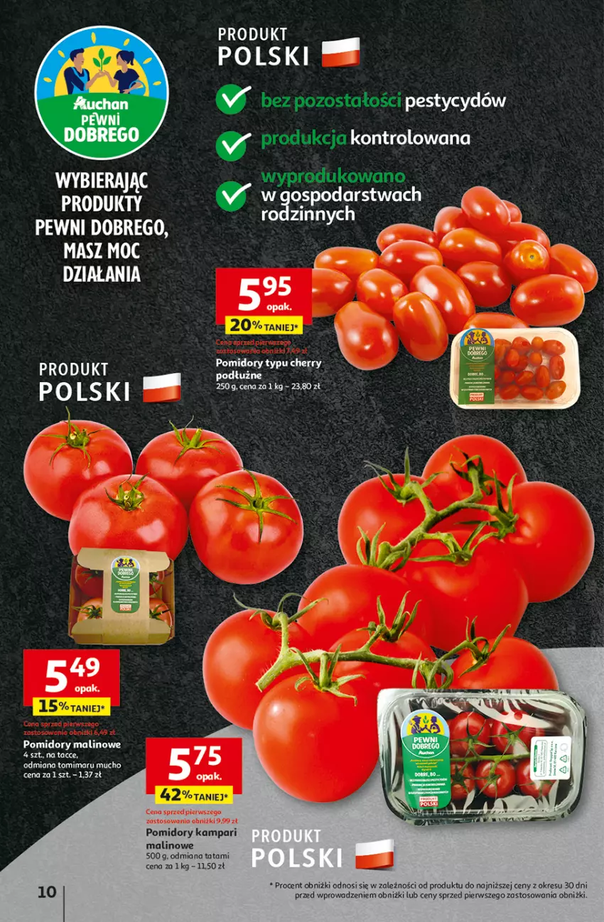 Gazetka promocyjna Auchan - Hipermarket - ważna 08.08 do 14.08.2024 - strona 12 - produkty: Pomidory