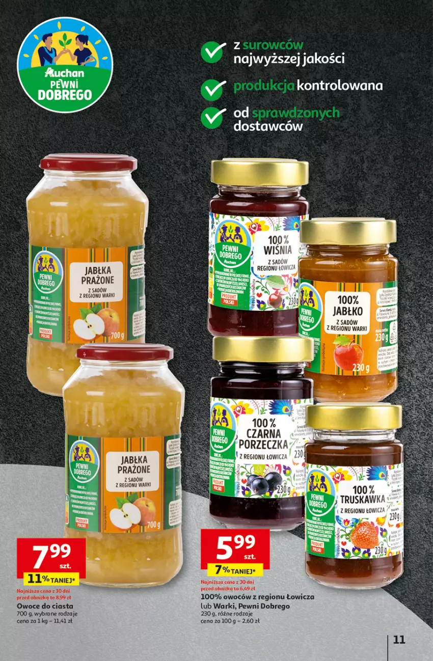 Gazetka promocyjna Auchan - Hipermarket - ważna 08.08 do 14.08.2024 - strona 13 - produkty: Jabłka, Jabłka prażone, Owoce, Por