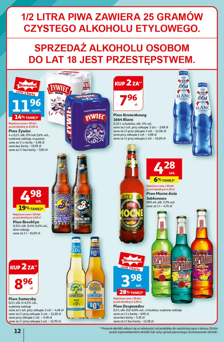 Gazetka promocyjna Auchan - Hipermarket - ważna 08.08 do 14.08.2024 - strona 14 - produkty: Desperados, Fa, Gra, Melon, Piwa, Piwo, Somersby