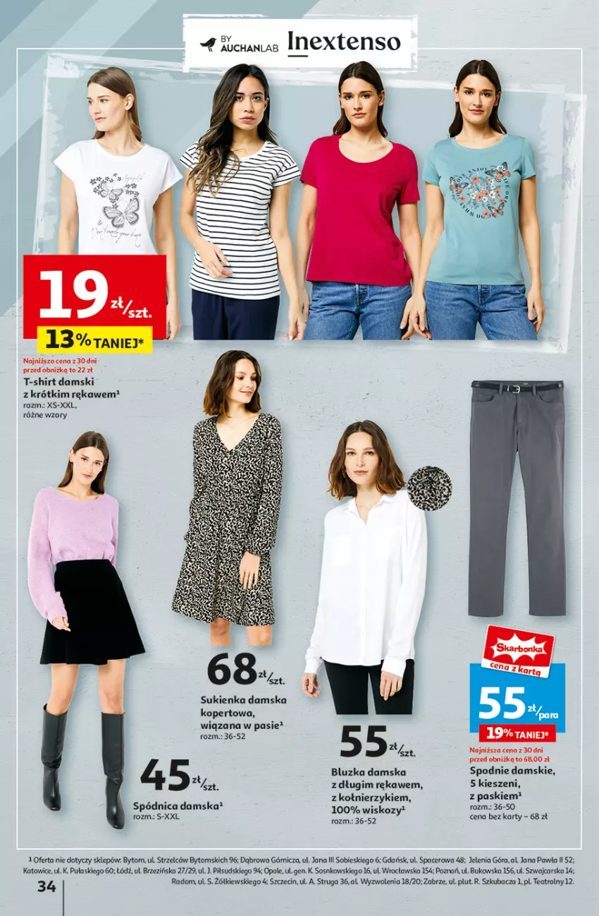 Gazetka promocyjna Auchan - Hipermarket - ważna 08.08 do 14.08.2024 - strona 42 - produkty: Acer, Cars, Sos, Spodnie, Sukienka, T-shirt