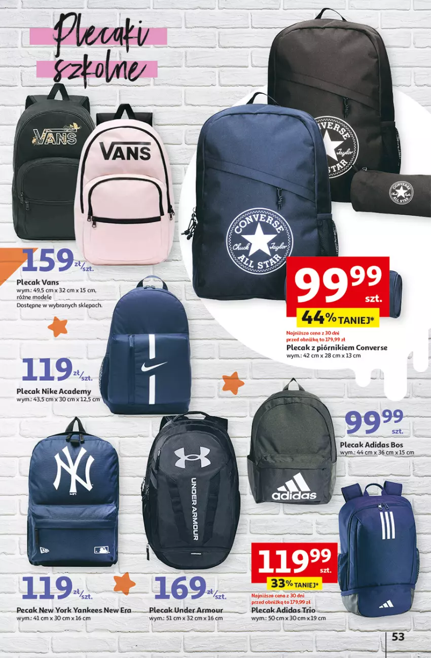 Gazetka promocyjna Auchan - Hipermarket - ważna 08.08 do 14.08.2024 - strona 61 - produkty: Adidas, Nike, Piórnik, Plecak