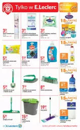 Gazetka promocyjna E Leclerc - Gazetka - ważna od 03.06 do 03.06.2023 - strona 22 - produkty: Rum, Mop, BIC, Papier, Szczotka, Papier toaletowy, Mleczko, Chusteczki, Płatki kosmetyczne, Kostka do wc, Wiadro, Miotła, Szczotka do szorowania