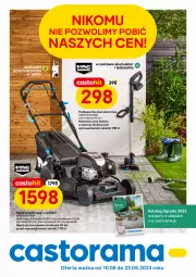 Gazetka promocyjna Castorama - Gazetka - ważna od 23.05 do 23.05.2023 - strona 1 - produkty: Kosiarka spalinowa z napędem, Rama, Kosz, Warka, Astor, Kasza, Kosiarka, Akumulator